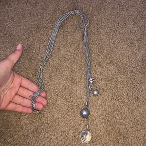 Long silver lia Sophia necklace